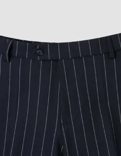 Essential Suit Pants Relaxed Fit Navy Stripes
