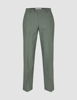 Essential Suit Pants Relaxed Fit Green Melange