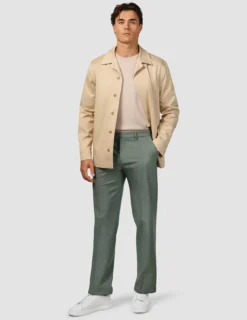 Essential Suit Pants Relaxed Fit Green Melange