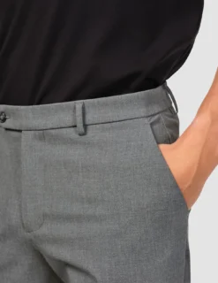 Essential Suit Pants Relaxed Fit Dark Grey Melange