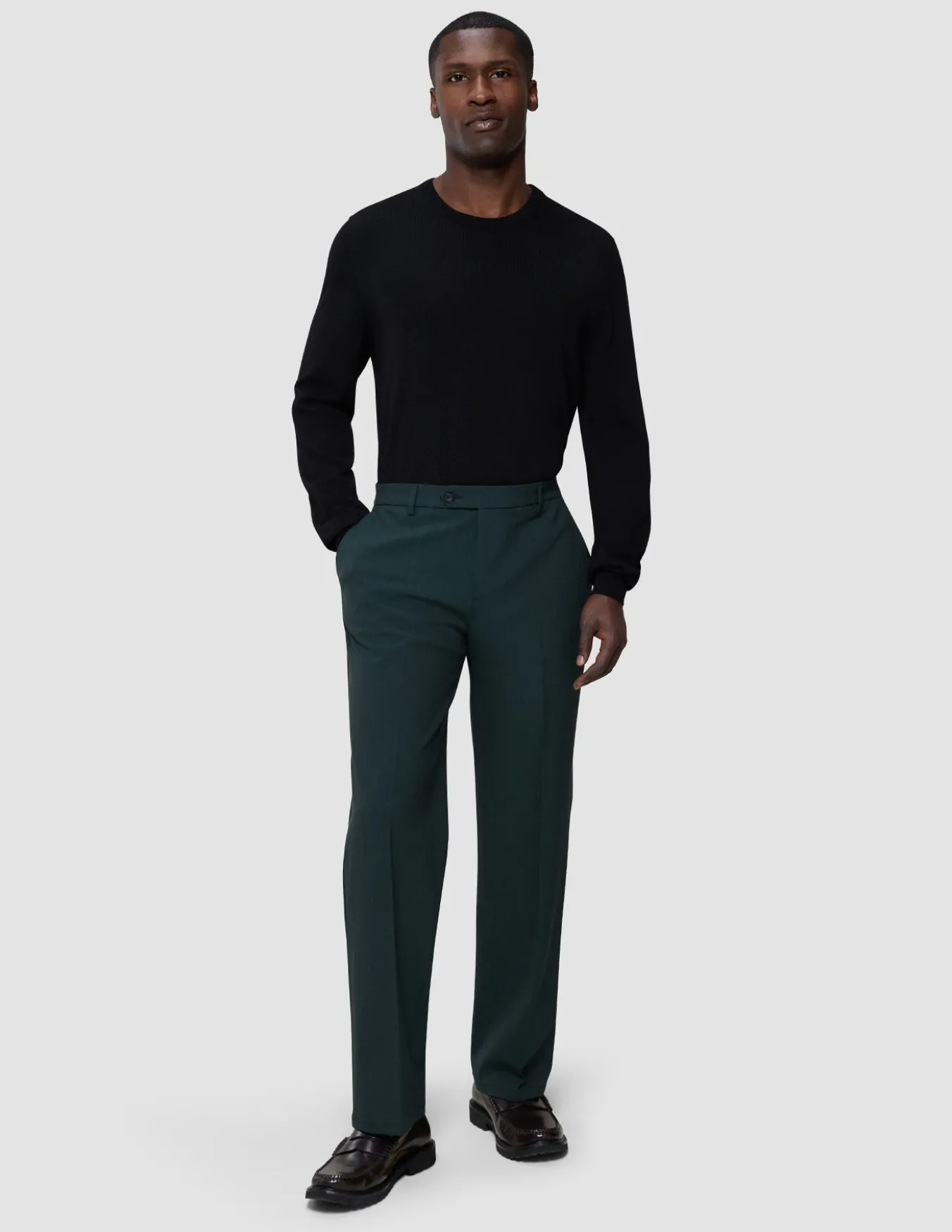 Essential Suit Pants Relaxed Fit Pine Green