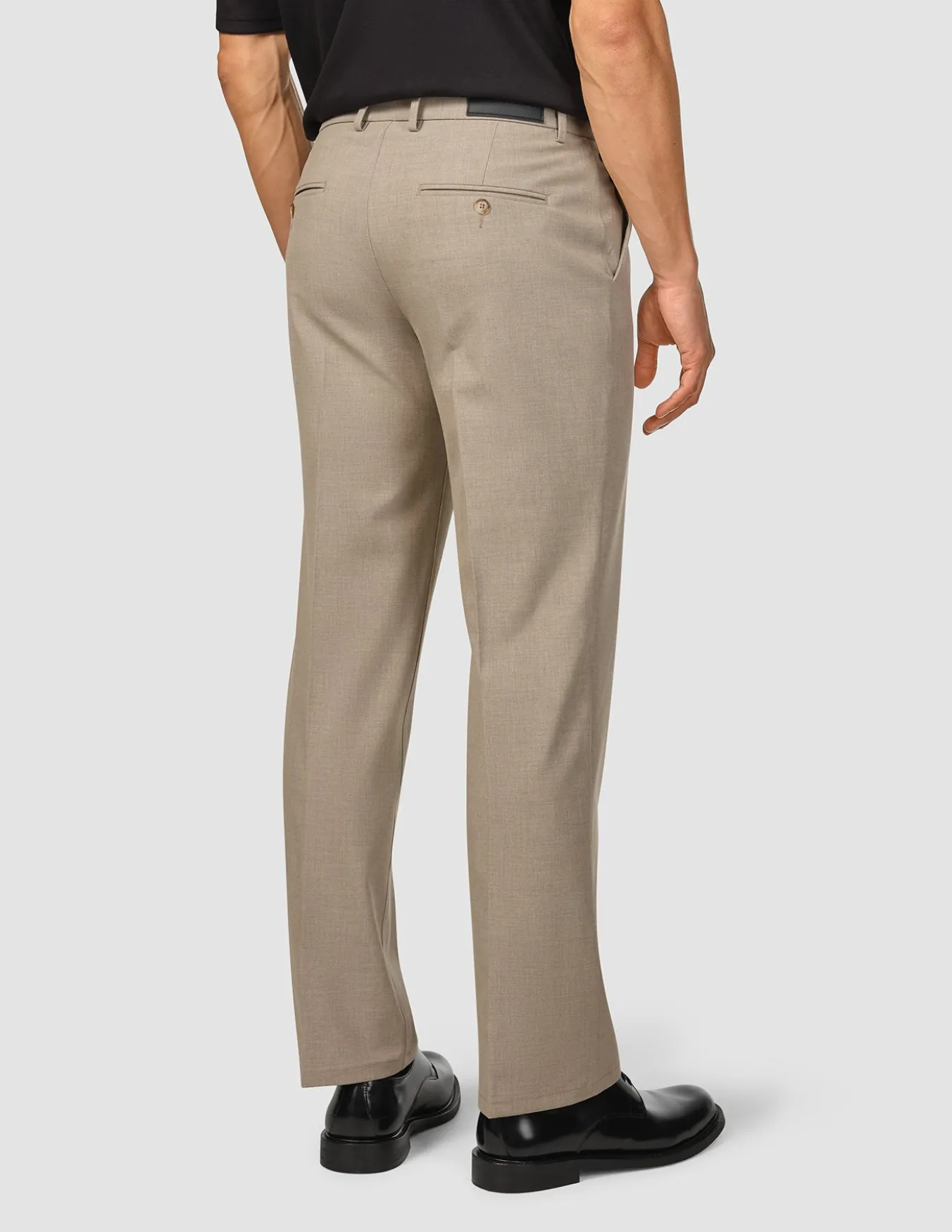 Essential Suit Pants Relaxed Fit Beige Melange