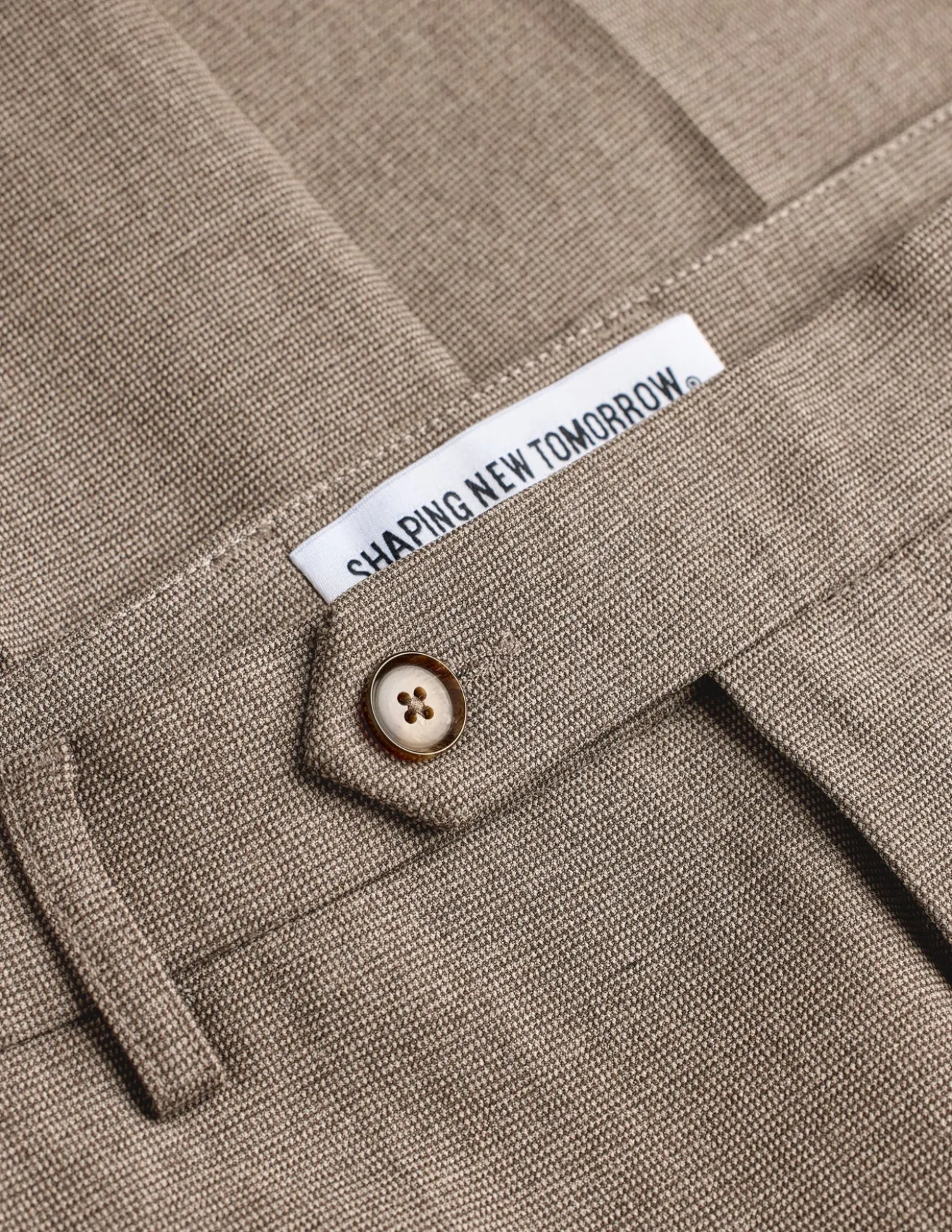 Essential Suit Pants Slim Almond