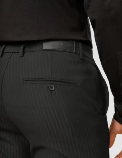 Essential Suit Pants Slim Asphalt Pinstripe