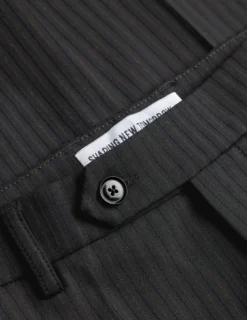 Essential Suit Pants Slim Asphalt Pinstripe