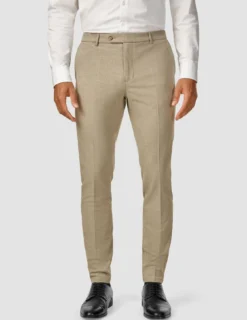 Essential Suit Pants Slim Beige Melange