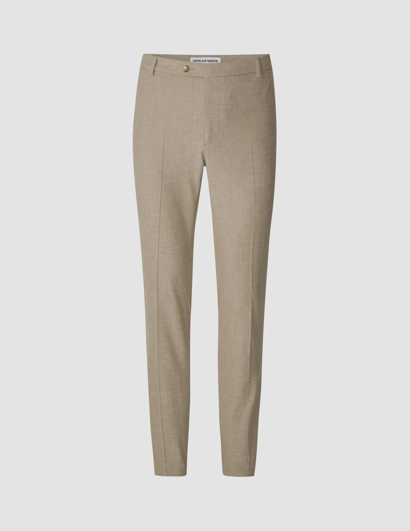 Essential Suit Pants Slim Beige Melange