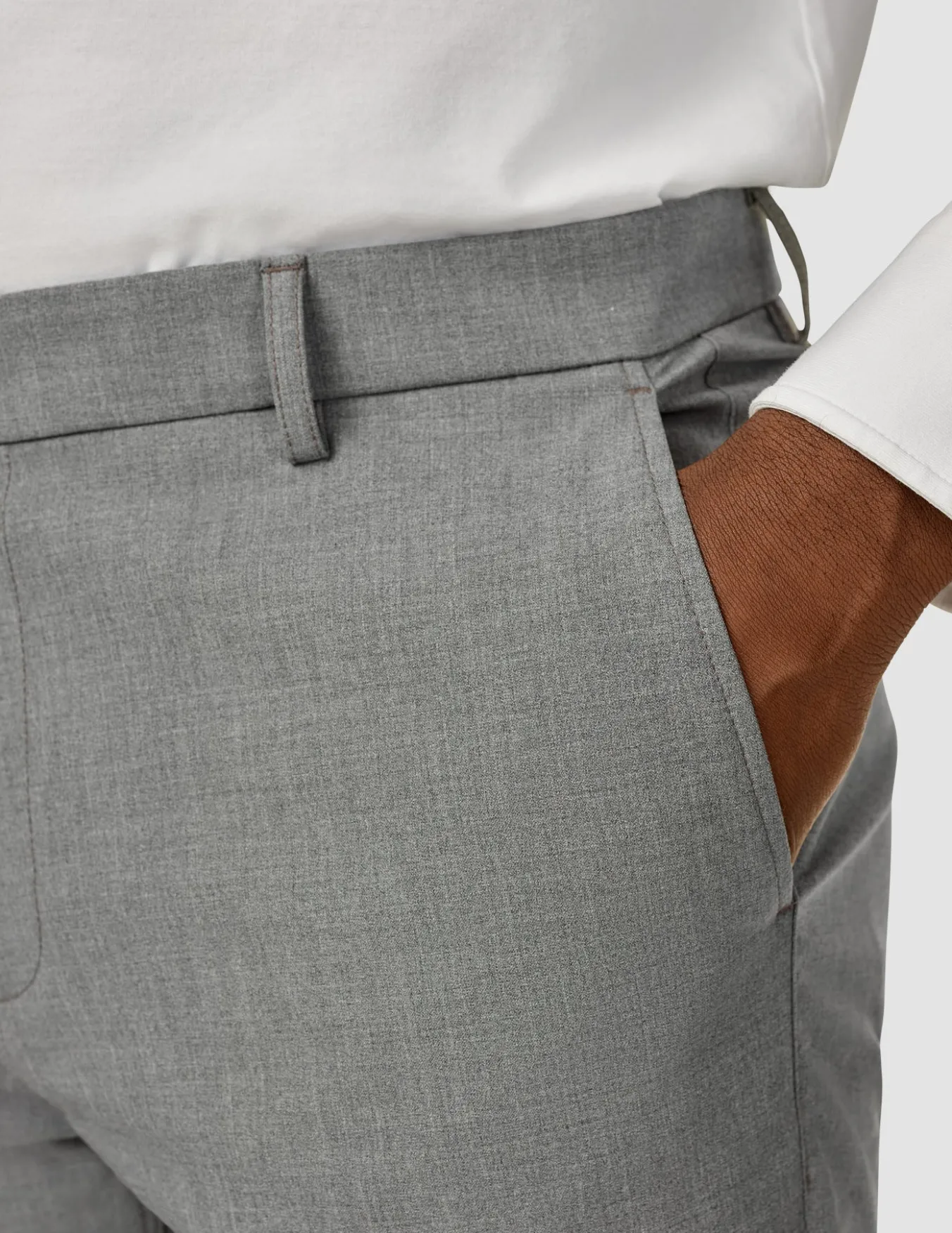 Essential Suit Pants Slim Cloud Grey