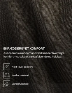 Essential Suit Pants Slim Dark Blue Check