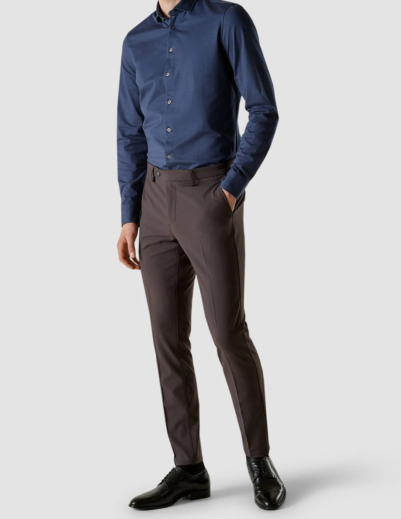 Essential Suit Pants Slim Dark Shadow