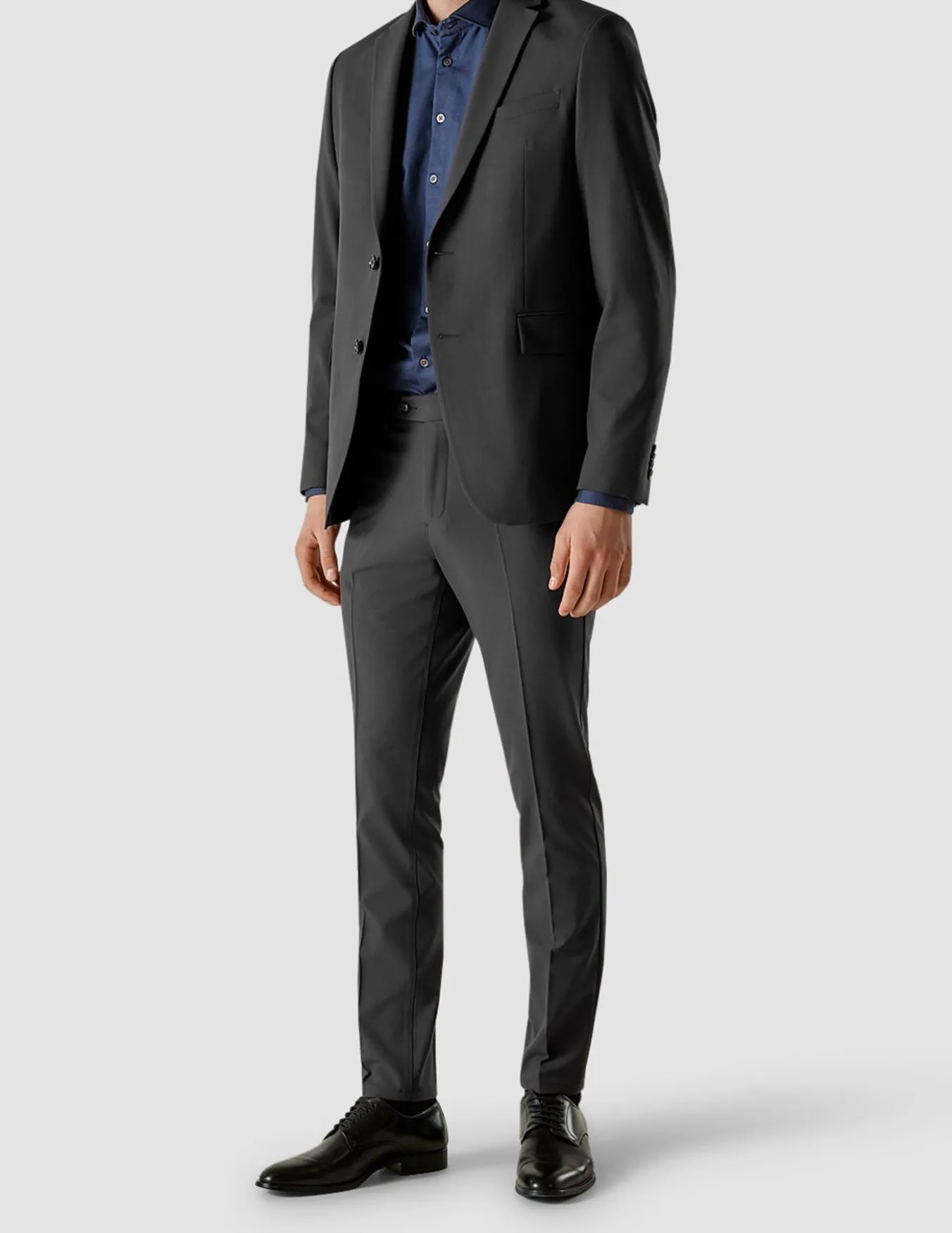 Essential Suit Pants Slim Dark Shadow