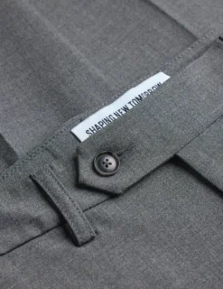 Essential Suit Pants Slim Dark Grey Melange