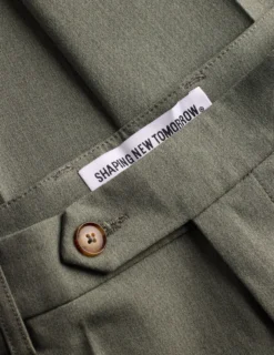 Essential Suit Pants Slim Green Melange