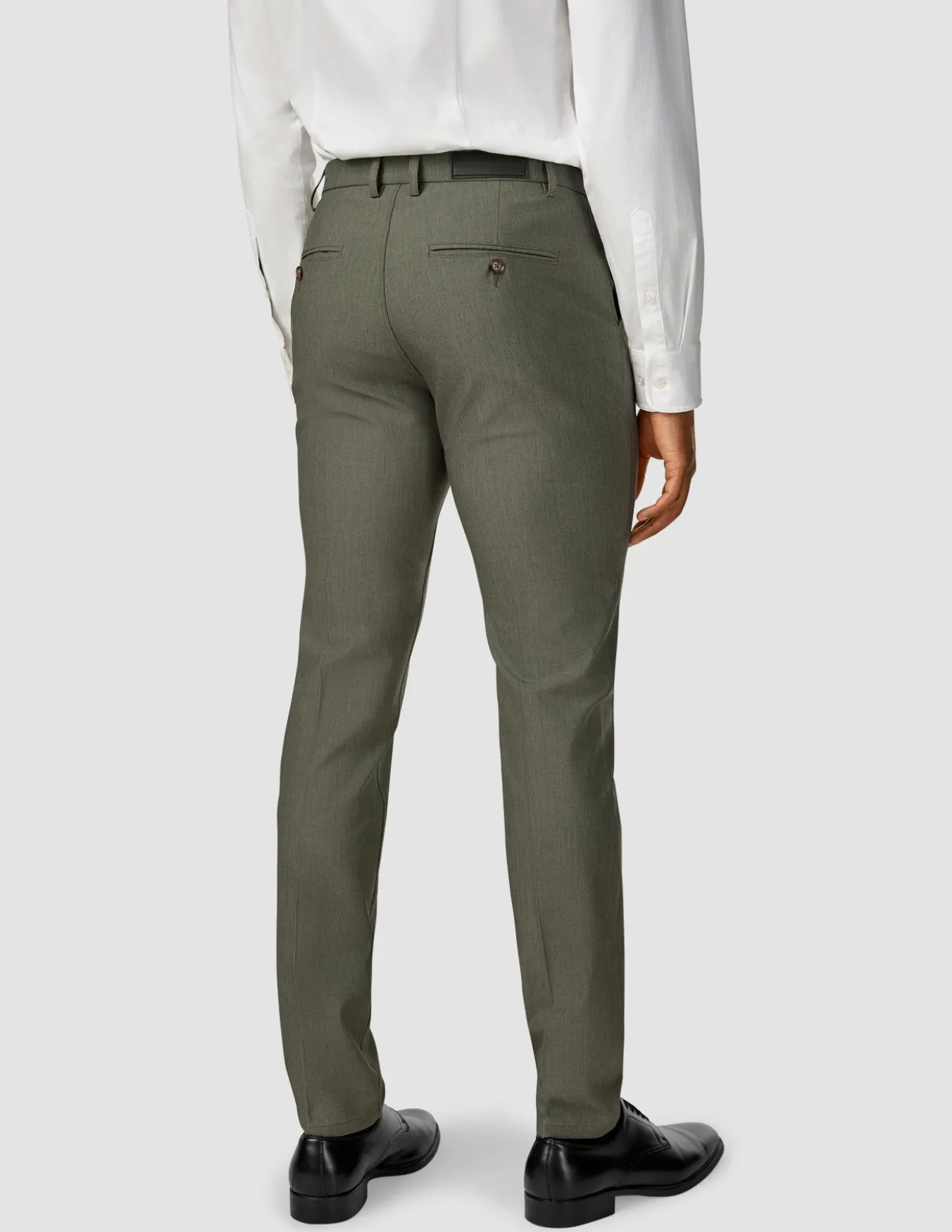 Essential Suit Pants Slim Green Melange