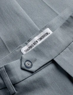 Essential Suit Pants Slim Light Blue Melange