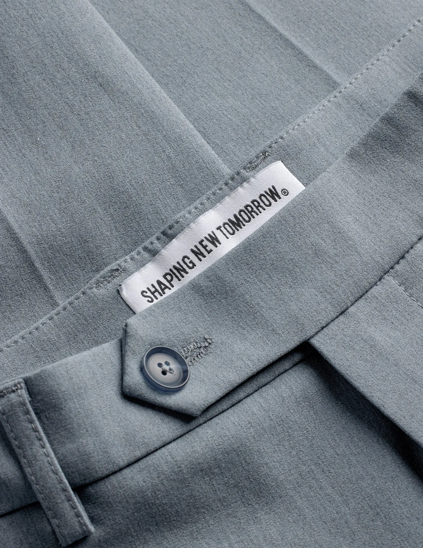 Essential Suit Pants Slim Light Blue Melange