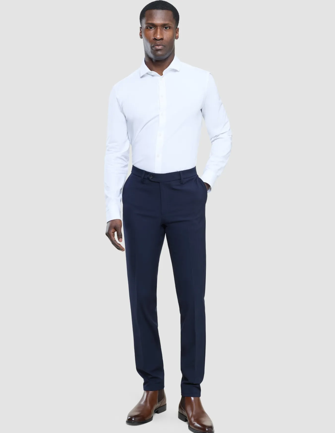 Essential Suit Pants Slim Midnight Blue