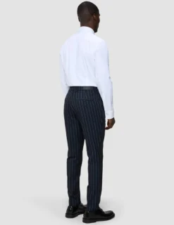 Essential Suit Pants Slim Navy Stripes