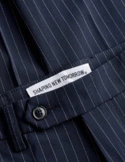 Essential Suit Pants Slim Navy Pinstripe