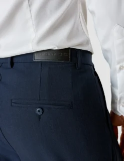 Essential Suit Pants Slim Navy Melange