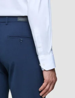 Essential Suit Pants Slim Navy Checks