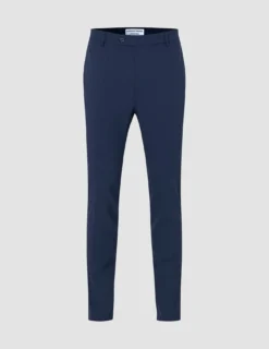 Essential Suit Pants Slim Navy Checks