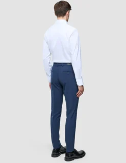 Essential Suit Pants Slim Navy Checks