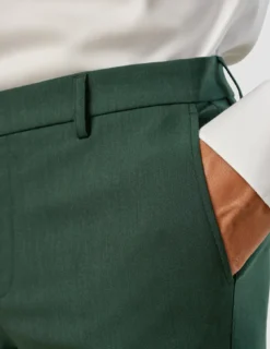 Essential Suit Pants Slim Pine Green