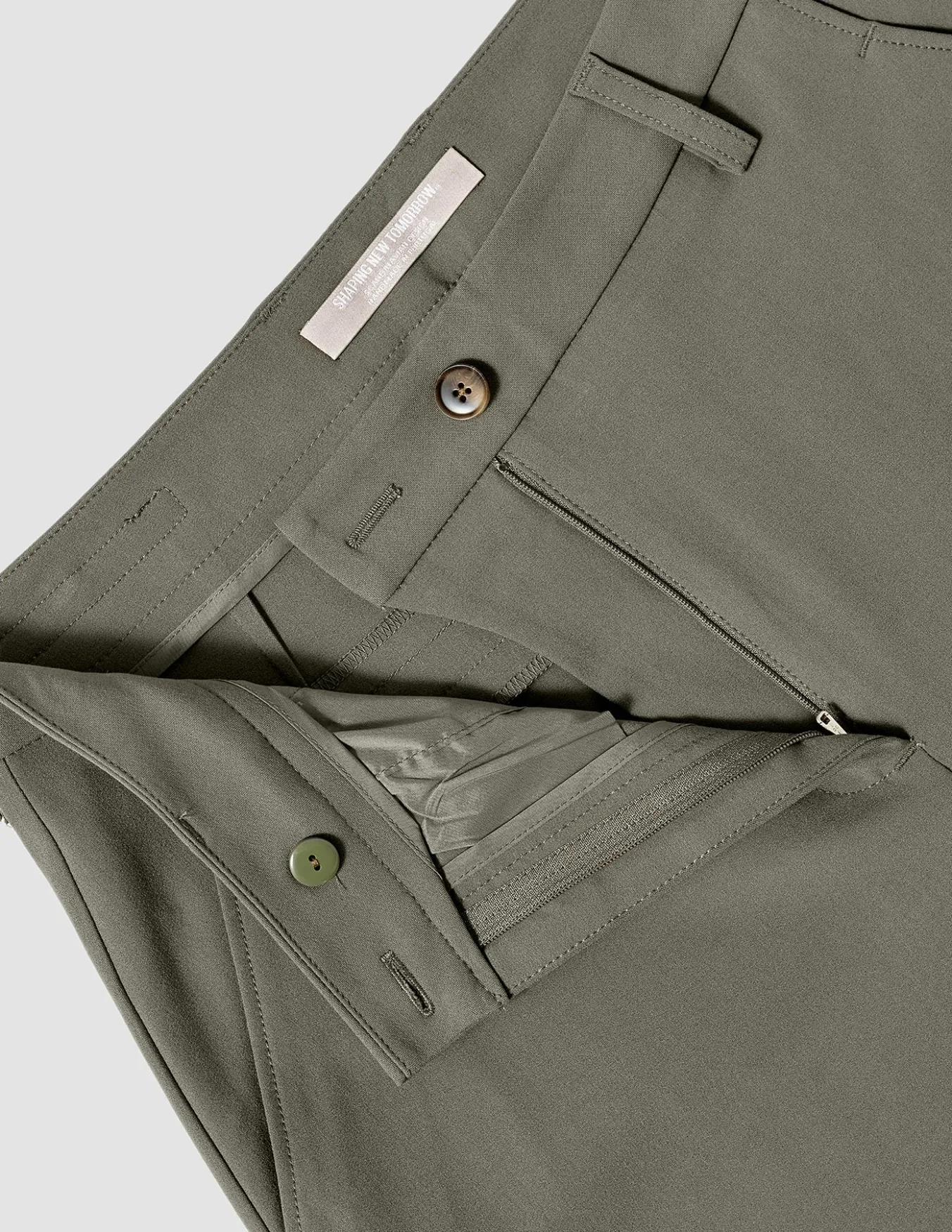 Essential Suit Straight Dark Olive