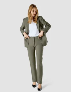 Essential Suit Straight Dark Olive