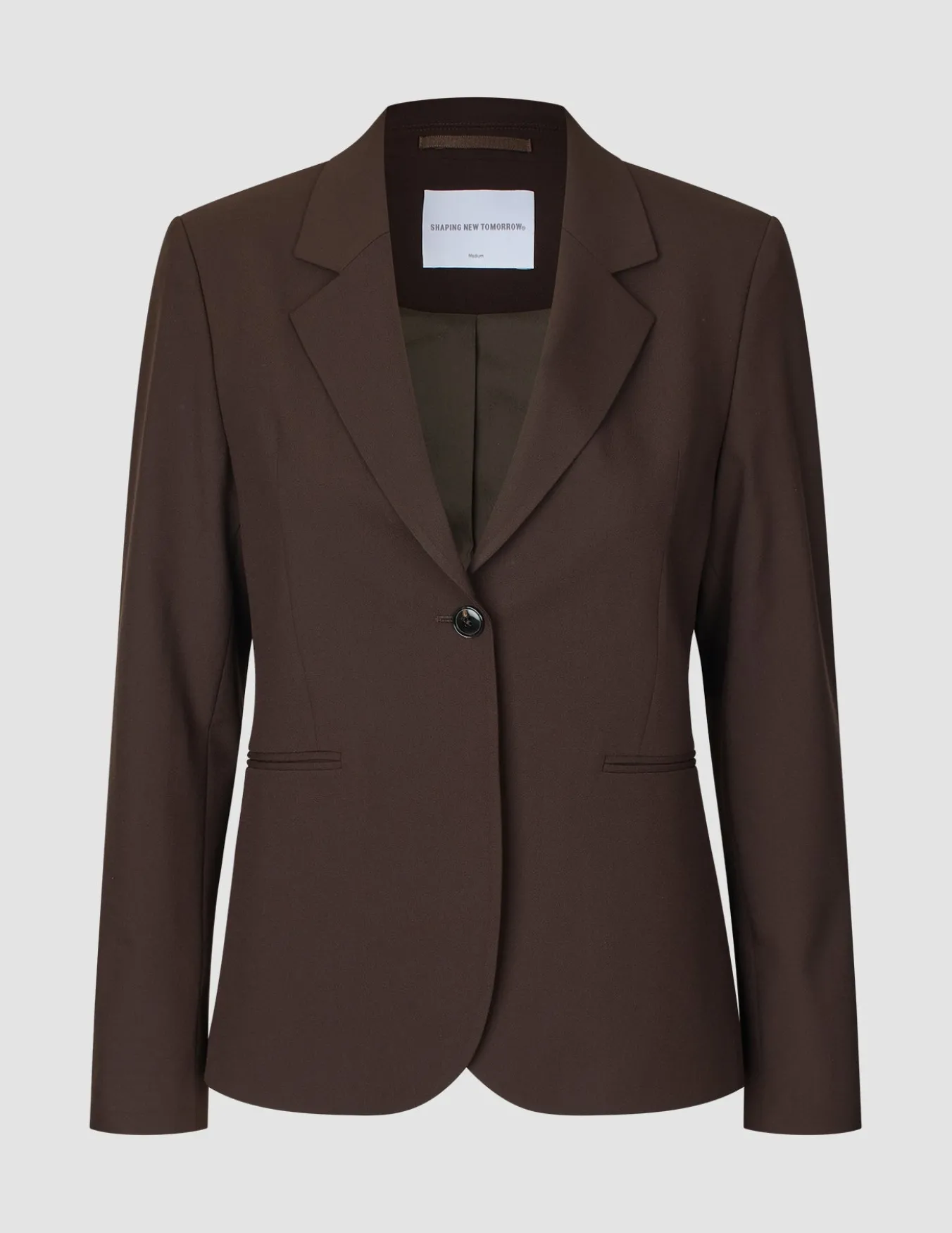 Essential Suit Straight Espresso