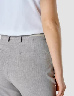 Essential Suit Tapered Light Grey Pinstriped