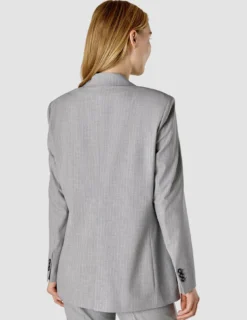 Essential Suit Tapered Light Grey Pinstriped