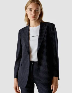 Essential Suit Tapered Navy Pinstripe