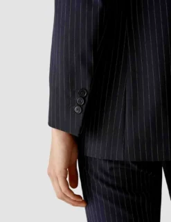 Essential Suit Tapered Navy Pinstripe