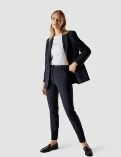 Essential Suit Tapered Navy Pinstripe