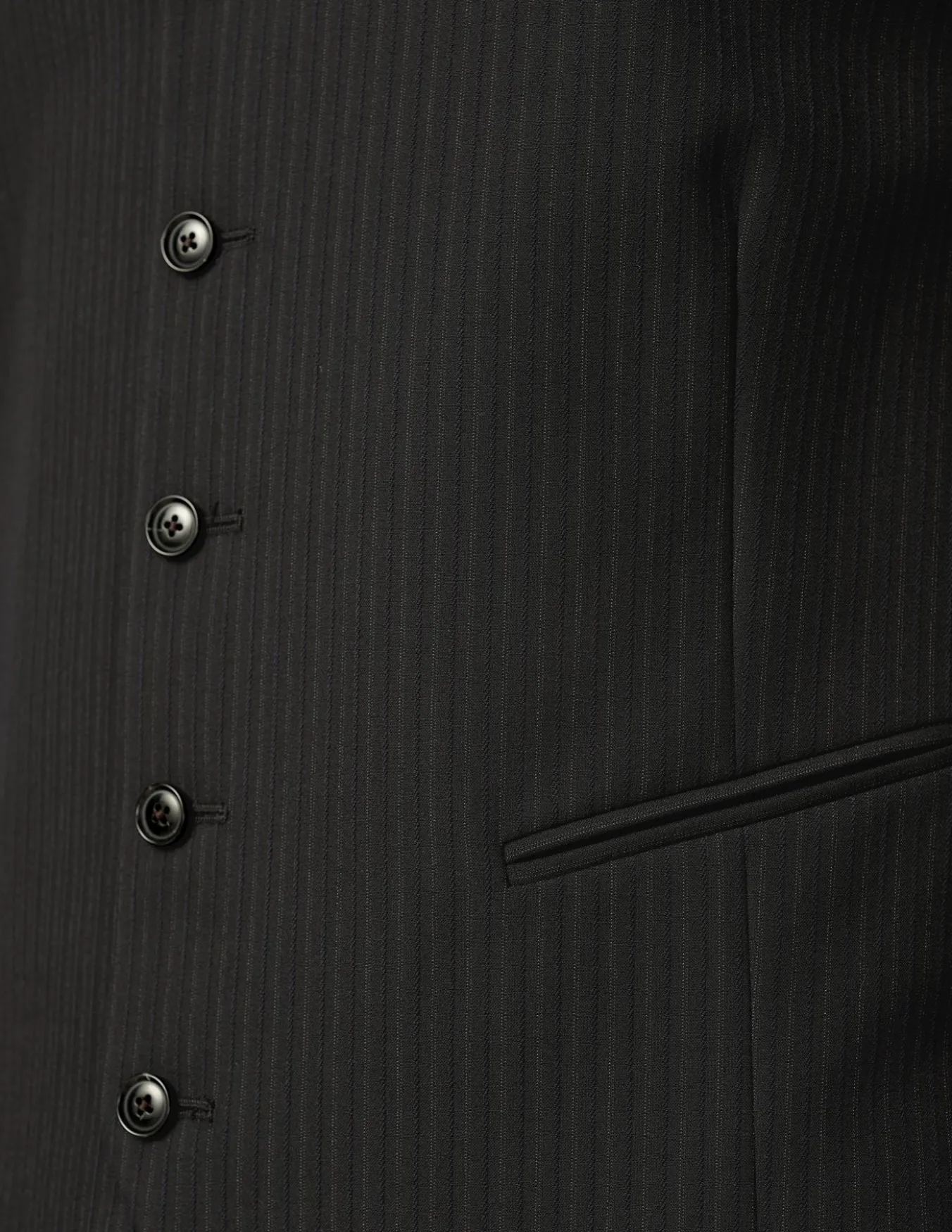 Essential Vest Asphalt Pinstripe