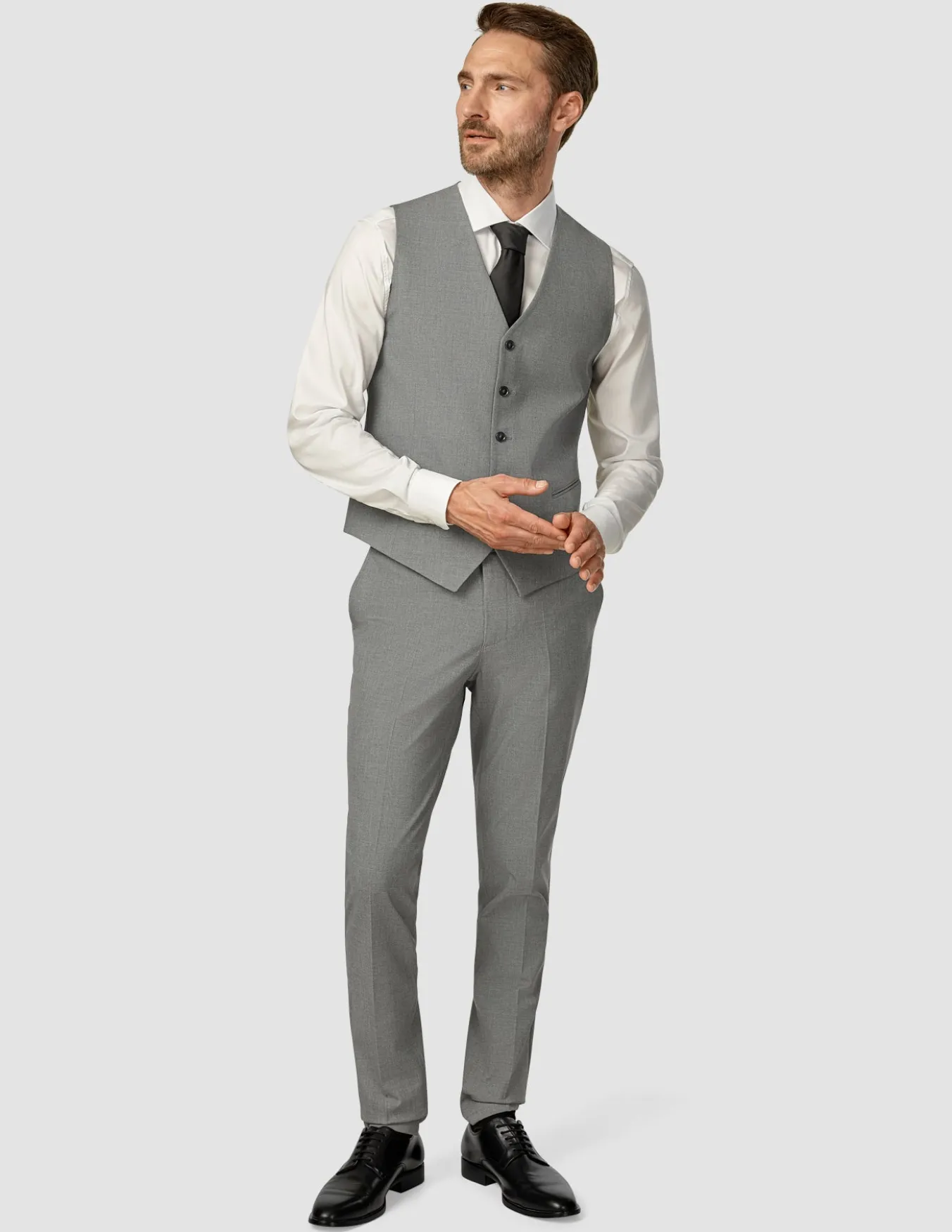 Essential Vest Dark Grey Melange