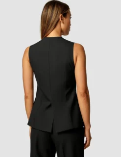 Essential Vest Long Black