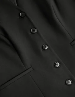Essential Vest Long Black