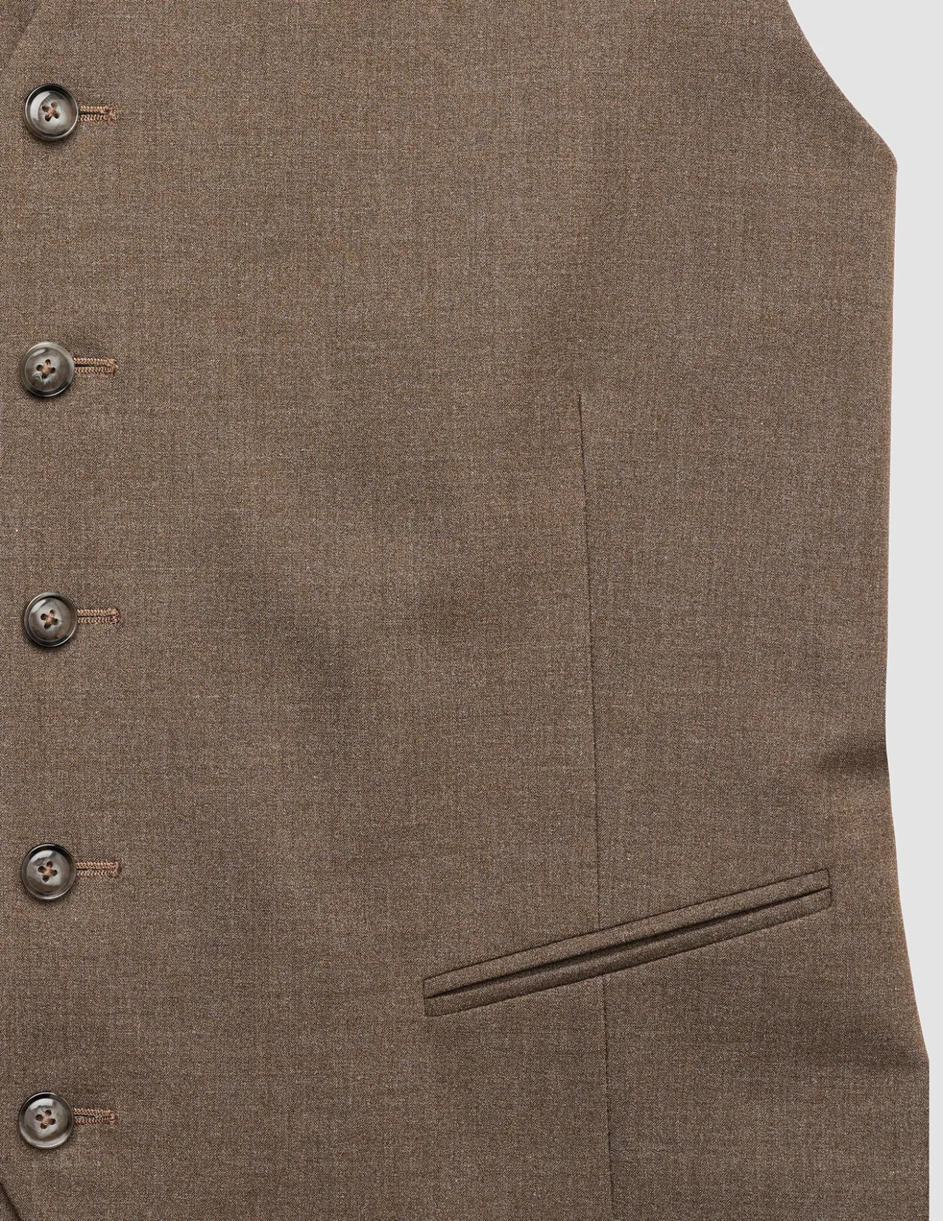 Essential Vest Saddle Brown Melange