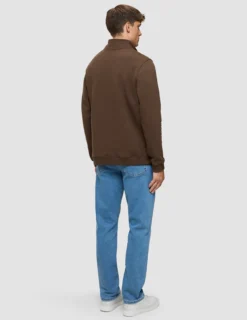 Everyday Half Zip Saddle Brown