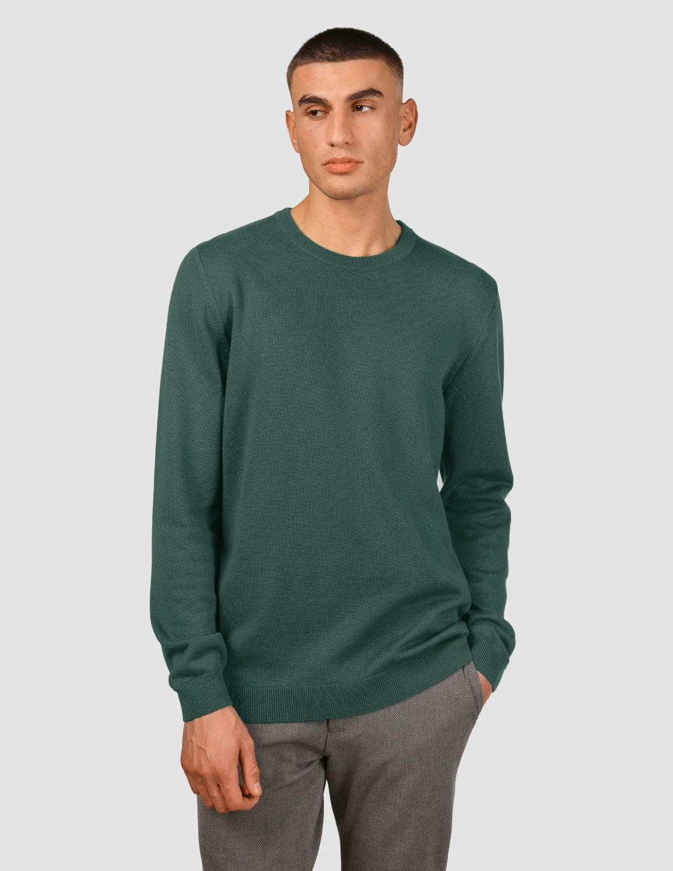 Everyday Knit Crewneck Shadow Green
