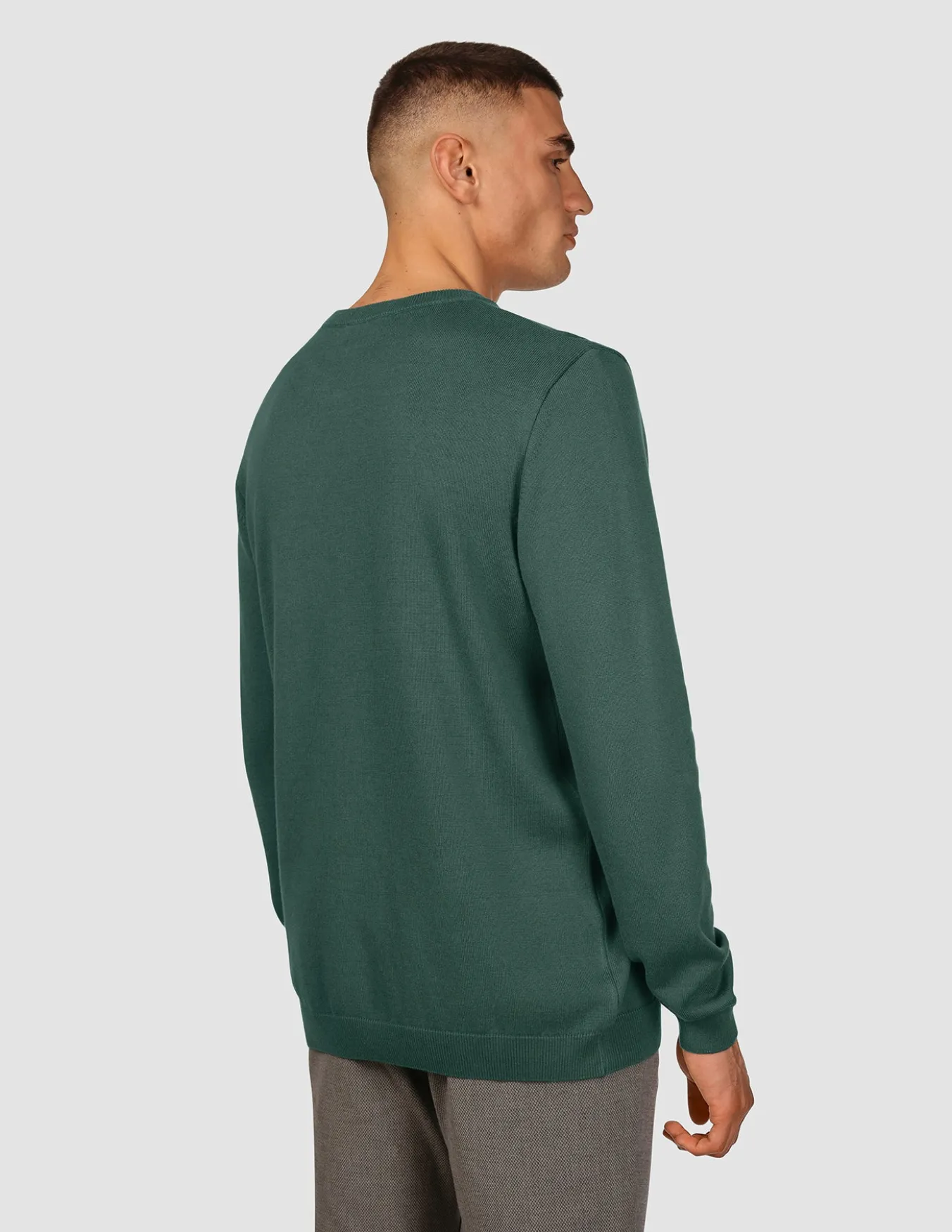 Everyday Knit Crewneck Shadow Green