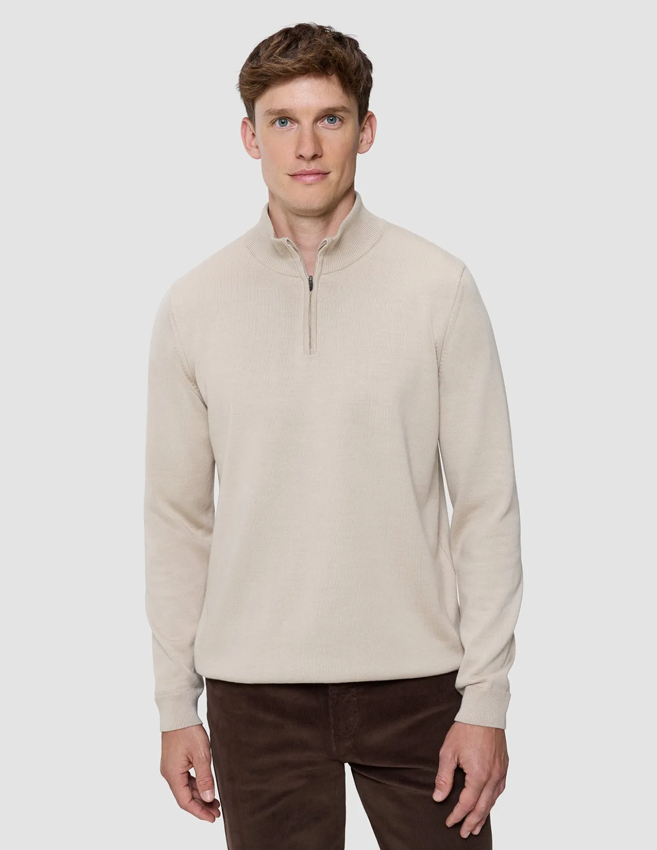Everyday Knit Half Zip Birchwood