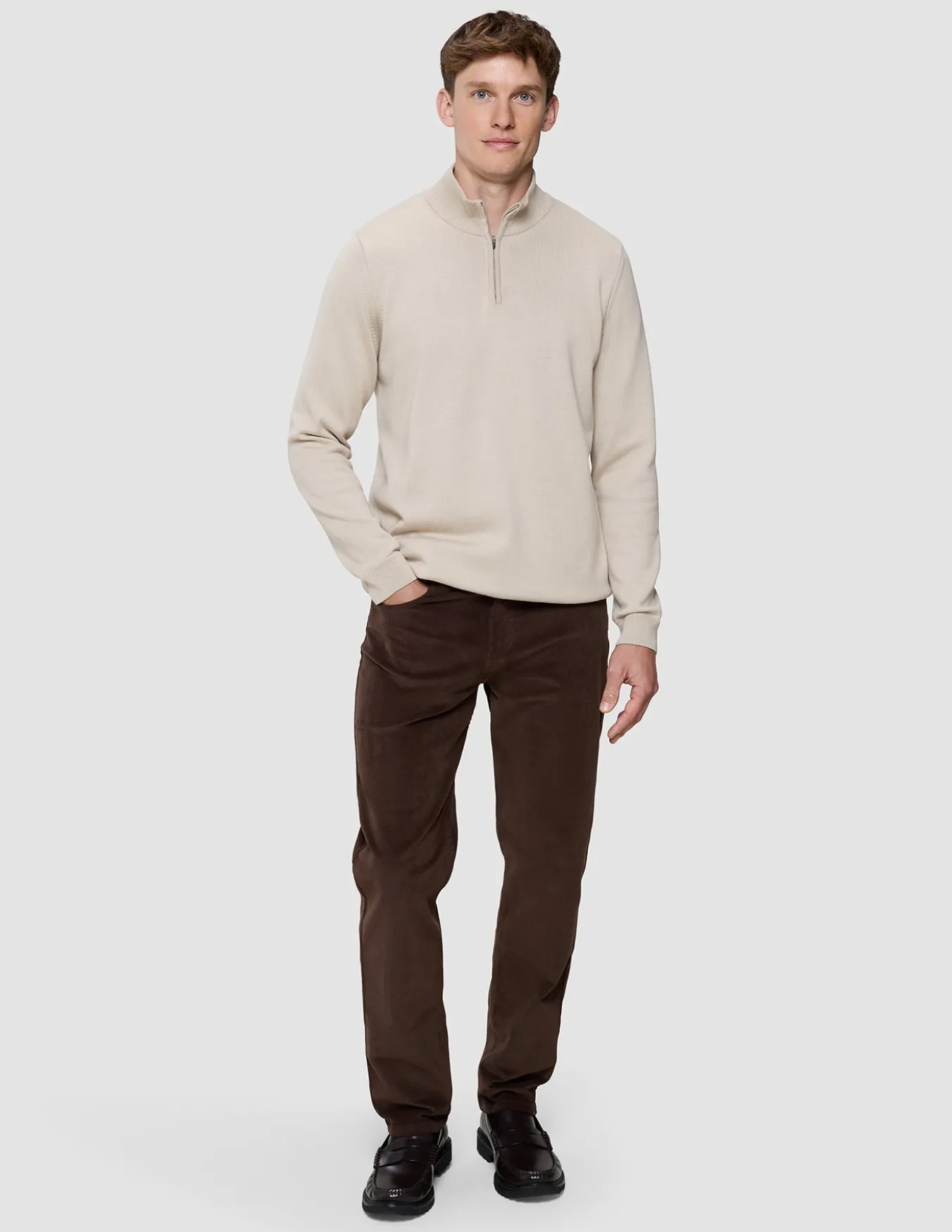 Everyday Knit Half Zip Birchwood