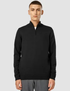 Everyday Knit Half Zip Black