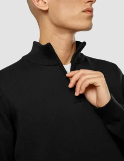 Everyday Knit Half Zip Black