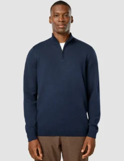 Everyday Knit Half Zip Navy
