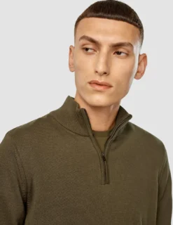 Everyday Knit Half-Zip Nightfall Green